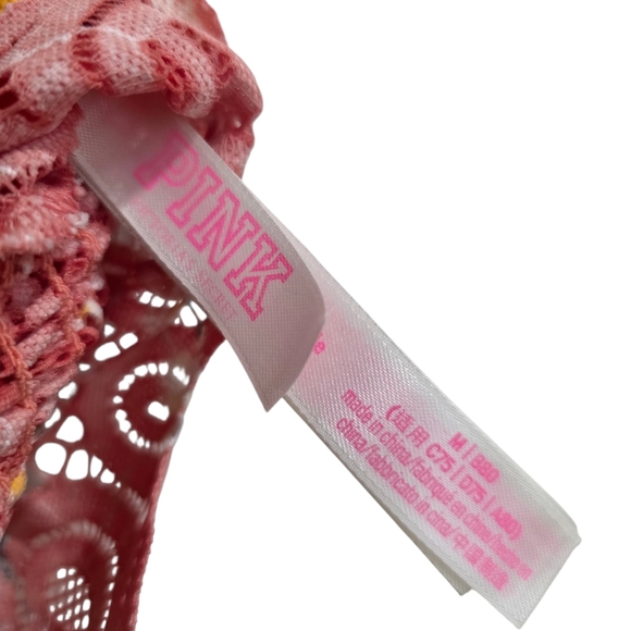 PINK Victorias Secret Bralette With Daisies Size Medium - Picture 2 of 4